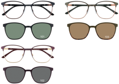 Brille Brille Koonen 3022 3 Farben + clip