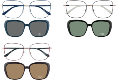 Brille Brille Koonen 3060 3 Farben + Clip