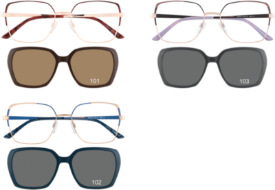 Brille Brille Koonen 3072 3 Farben + Clip