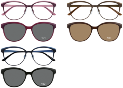 Brille Brille Koonen 4580 3 Farben + Clip