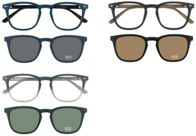 Brille Brille Koonen 6607 3 Farben + Clip