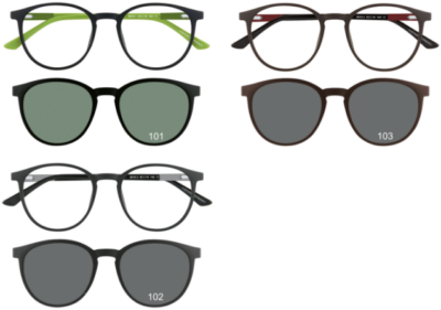 Brille Brille Koonen 6619 3 Farben + Clip
