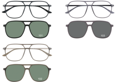 Brille Brille Koonen 6621 3 Farben + Clip
