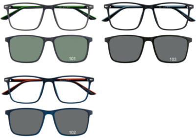 Brille Brille Koonen 6623 3 Farben + Clip