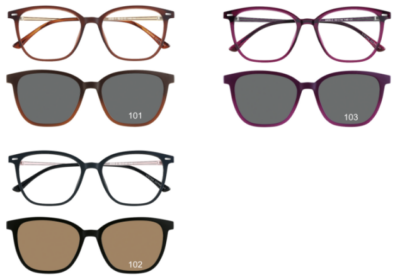 Brille Brille Koonen 6938 3 Farben + Clip